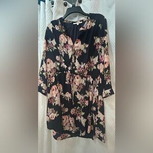 Daniel Rainn Black Floral Dress